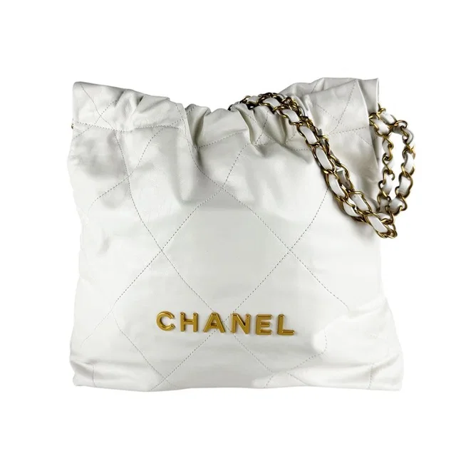Chanel Shoulder Bag 22 in Leather from The Reluxe