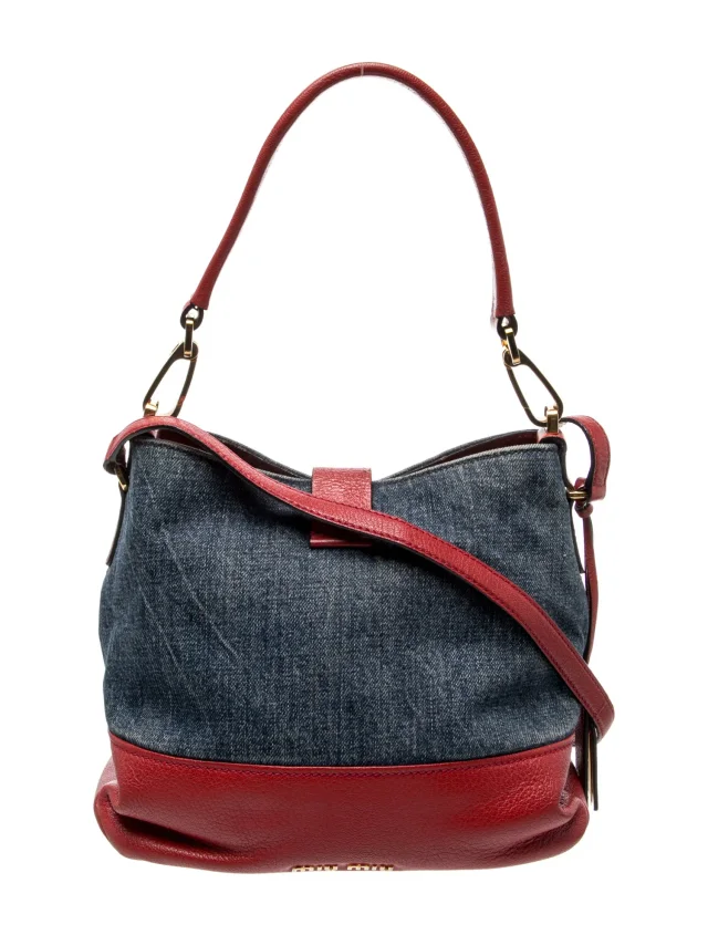 Miu Miu Shoulder Bag in blue Denim from The RealReal, photo 4 of 6