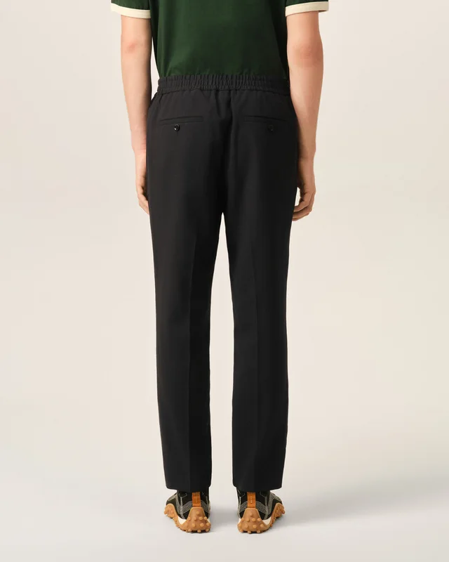 Ami Paris Ami Elasticated Waistband Straight Leg Trousers, photo 3 of 6 from SENSER