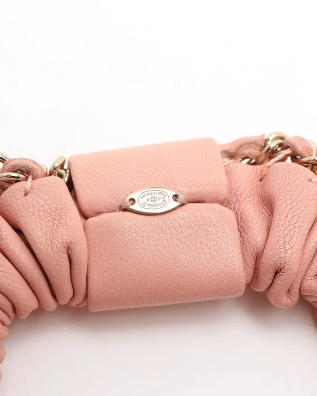 Chanel Coco Mark Leather Scrunchies in Leather from A Retro Tale, photo 3 of 3