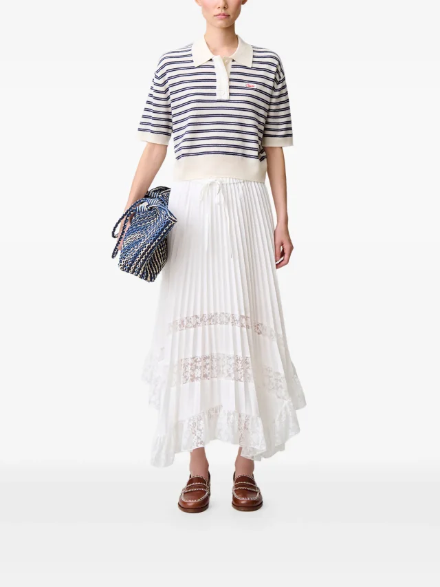 Claudie Pierlot floral pleated skirt, photo 2 of 2 from FARFETCH