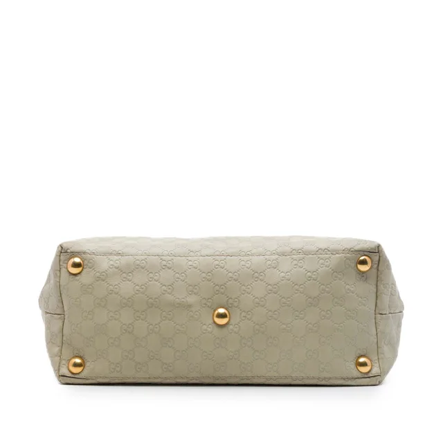 White Gucci Guccissima Babouska Tote in White Leather from Designer Revival, photo 2 of 2