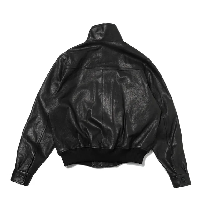 Auralee Long-sleeve leather jacket, photo 2 of 9 from SENSER