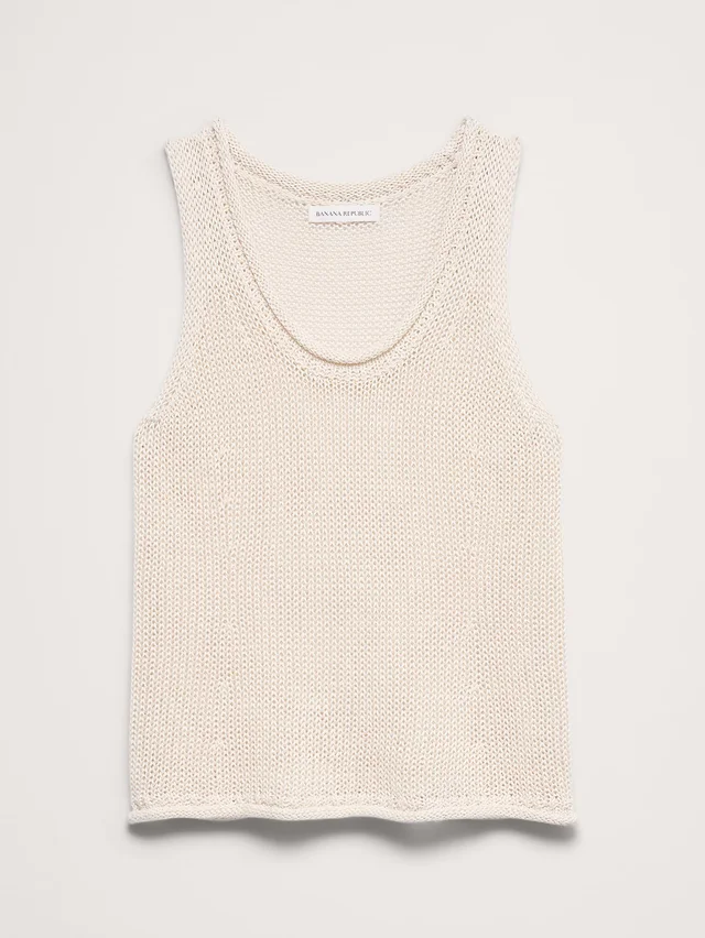 Banana Republic Heirloom Linen Sweater Tank in Sand Beige, photo 2 of 2 from Banana Republic (Canada)