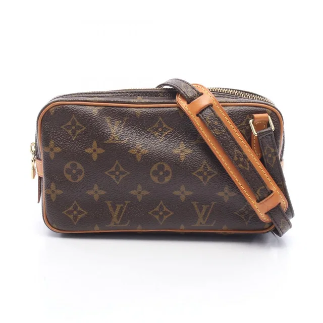 Louis Vuitton Shoulder Bag Marly Bandouliere Monogram Canvas Leather in Coated canvas from The Reluxe