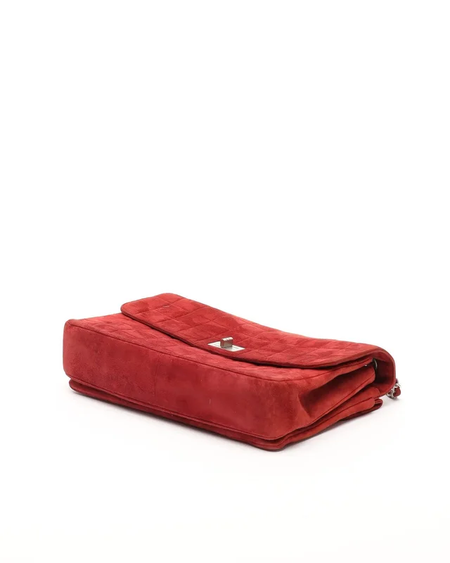 Chanel Square Quilted Mademoiselle Flap Bag in Suede from A Retro Tale, photo 4 of 15
