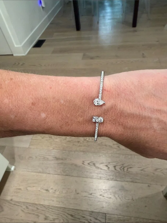 Swarovski Mesmera Cuff in silver|gray|white from Poshmark