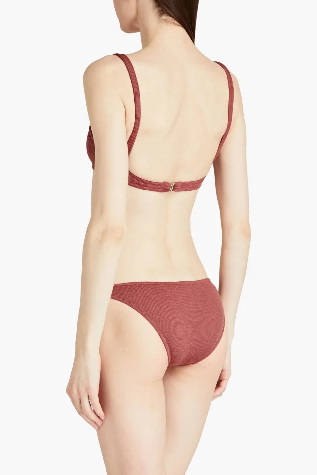 Melissa Odabash Bari Embellished Ribbed Bikini Briefs, photo 3 of 4 from THE OUTNET