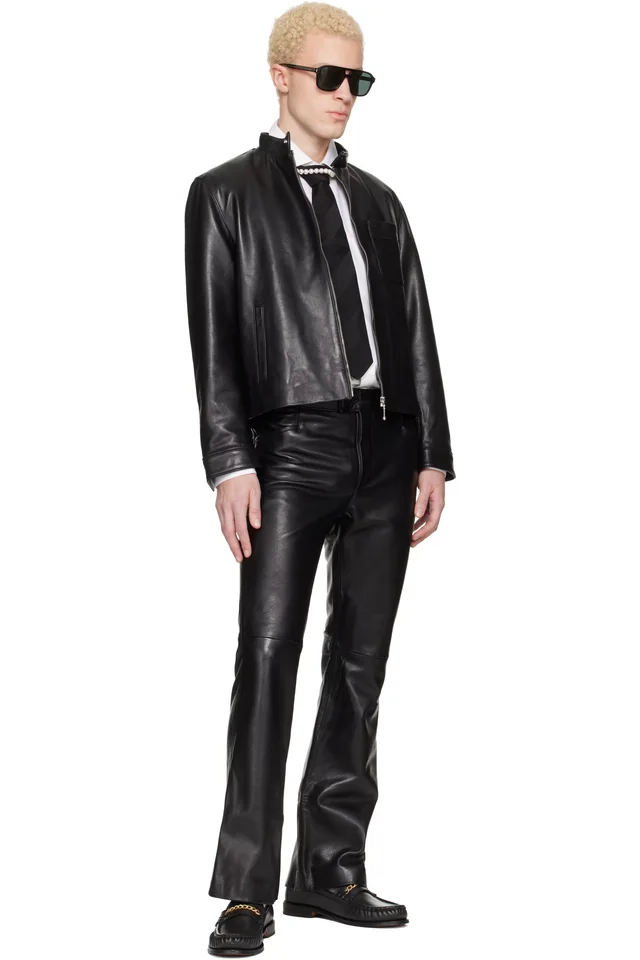 Ernest W. Baker Black Chain Loafers, photo 5 of 5 from SSENSE
