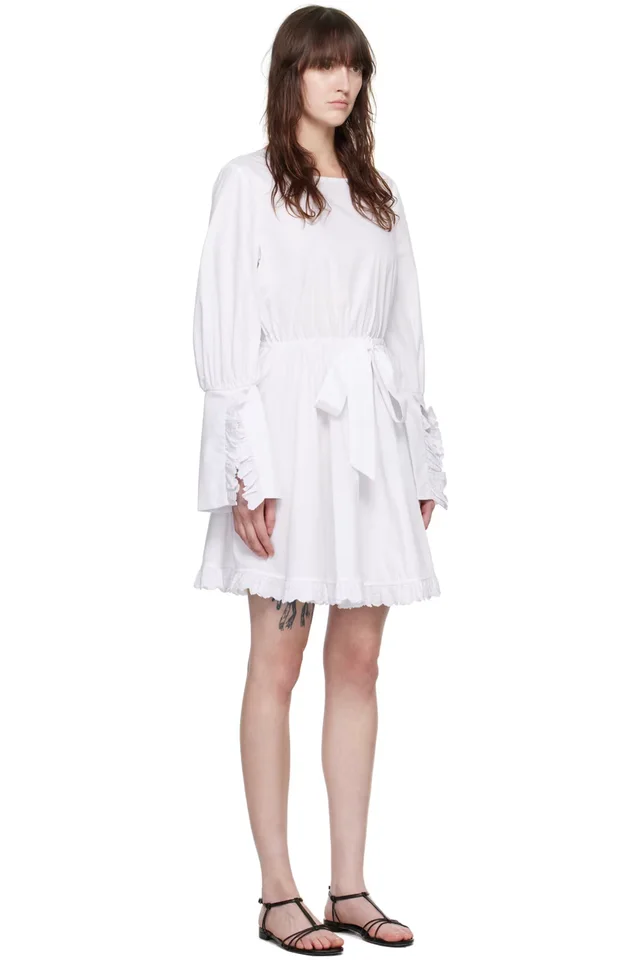 Kika Vargas White Yuri Minidress, photo 2 of 2 from SSENSE