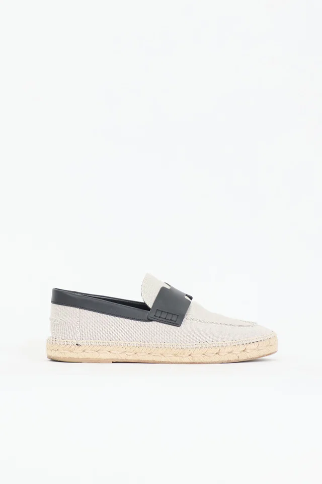 Hermès Canvas Trip Espadrille Flat in Canvas from VSP Consignment