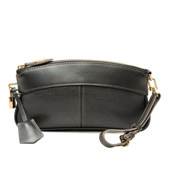 Black Louis Vuitton Suhali Lockit Clutch in Black Leather from Designer Revival, photo 1 of 1
