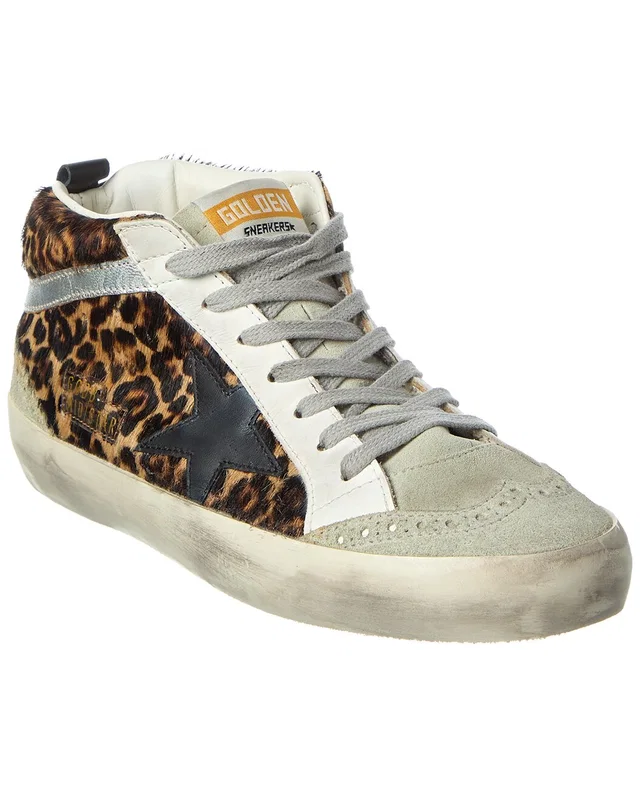 Golden Goose Mid Star Haircalf & Leather Sneaker, image 1 of 1 from Gilt