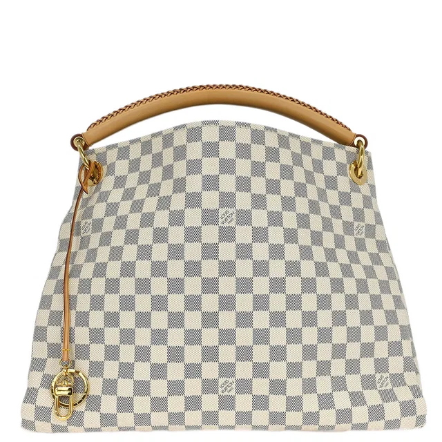 Louis Vuitton Damier Azur Artsy MM Handbag N41174 in Canvas from AMORE Vintage Tokyo