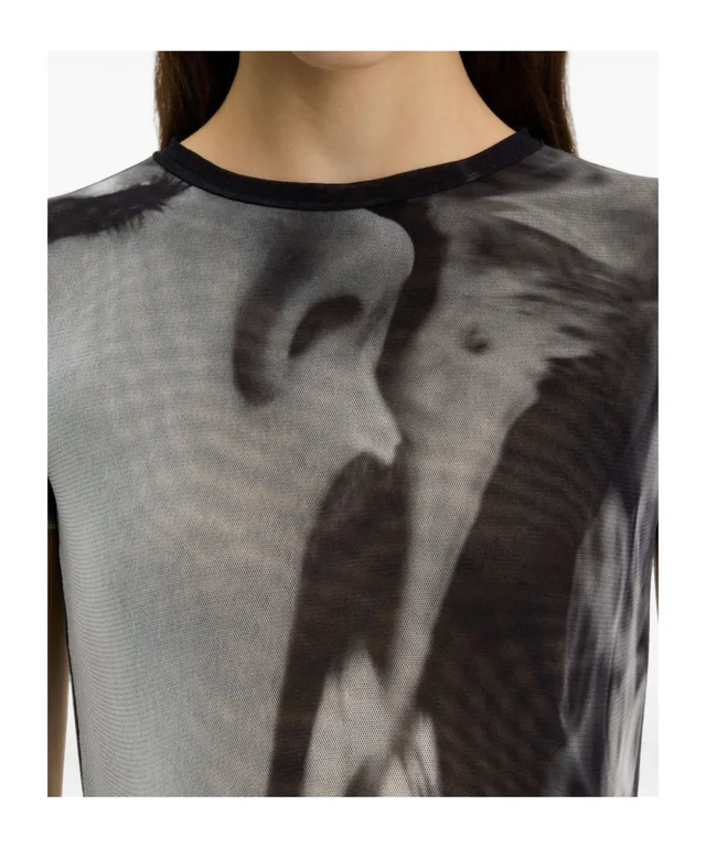 Jean Paul Gaultier Smoking Women Print T-Shirt, photo 5 of 5 from SENSER