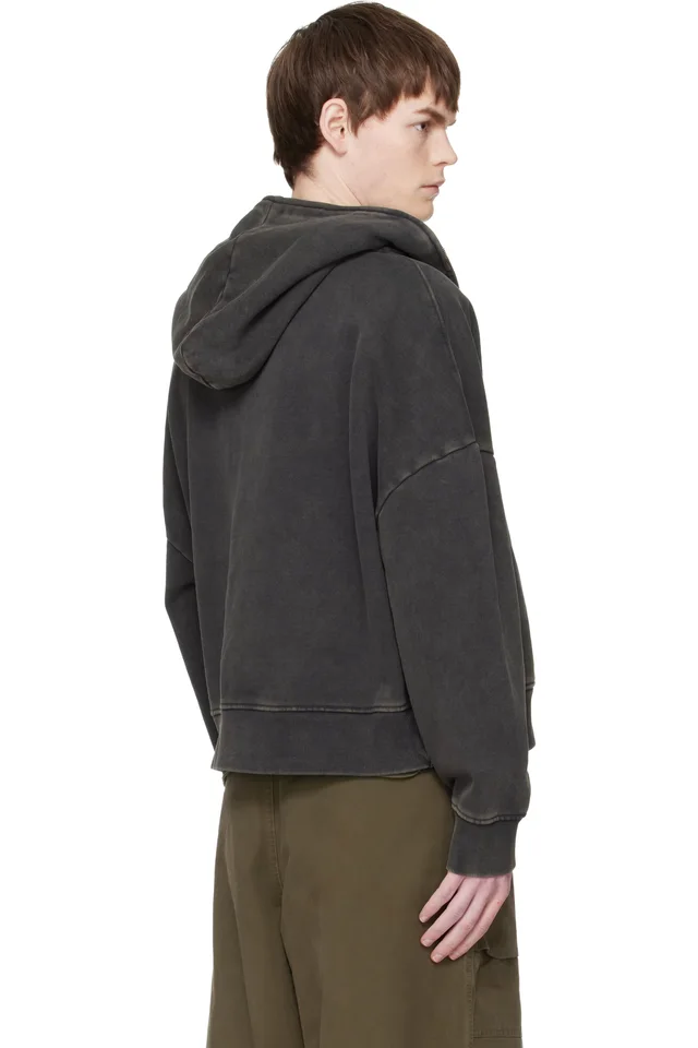 Entire Studios Black Eternal Zip Hoodie, photo 3 of 4 from SSENSE