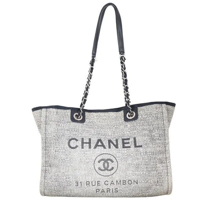 Chanel Deauville Small Tote in Tweed from Luxe.It.Fwd