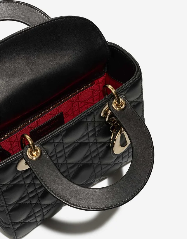 Dior Lady Small Lamb Black in Black Lambskin from SACLÀB, photo 9 of 9