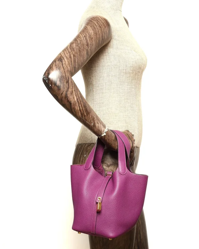 Hermès Taurillon Clemence Picotin 18 Anemone Bag in Clemence leather from A Retro Tale, photo 8 of 8