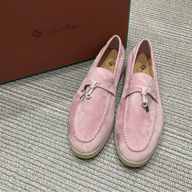Loro Piana Women's Loafers in pink Suede from Poshmark