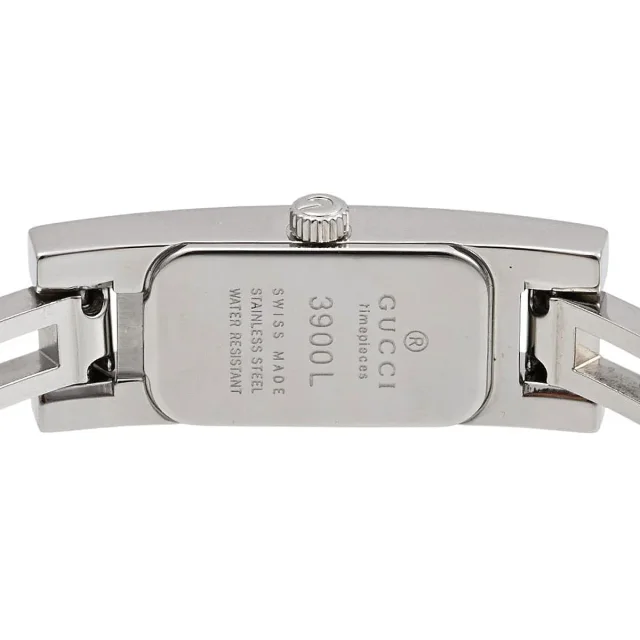 Gucci Rectangular Watch 3900L Quartz White Shell in White from VINTAGE QOO TOKYO, photo 7 of 8
