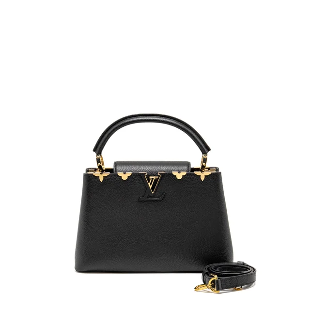 Louis Vuitton Capucines mm Taurillon Leather Black GHW in Black Leather from EMIER
