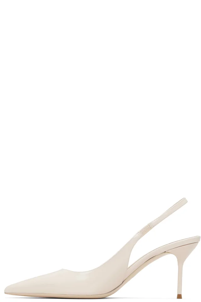 Paris Texas Off-White Lidia Slingback 70 Heels, photo 3 of 5 from SSENSE