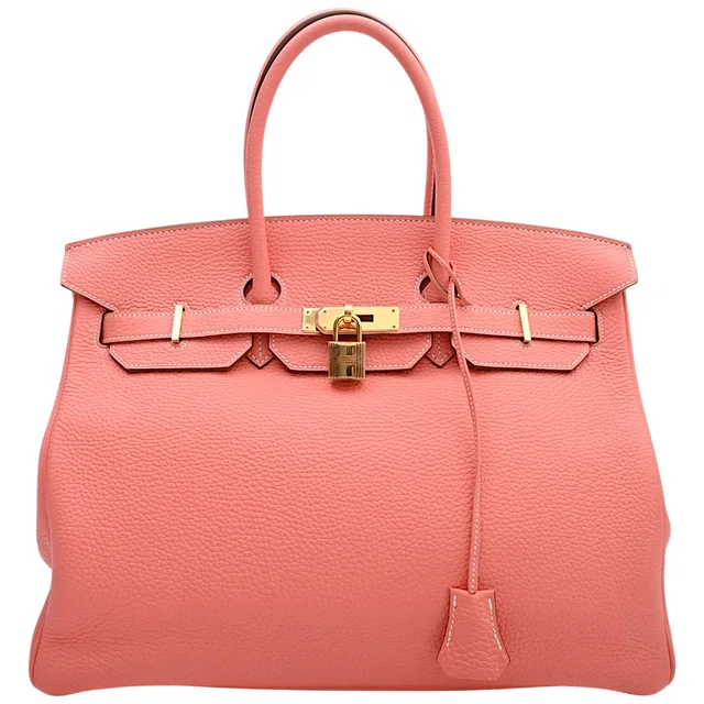 Hermès 2013 Birkin 35 Flamingo in Clemence leather from VINTAGE QOO TOKYO