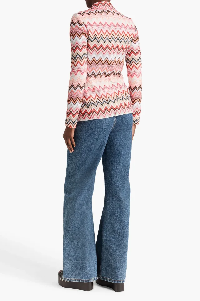 Missoni Zigzag Crochet-Knit Cotton-Blend Blazer, photo 3 of 4 from THE OUTNET