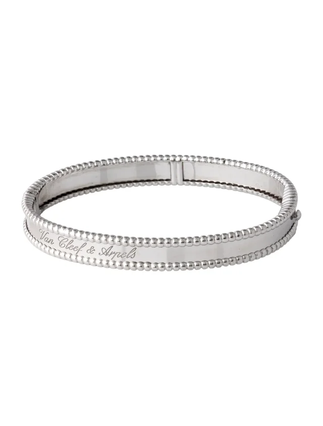 Van Cleef & Arpels Perlée Signature Bracelet, Medium Model, 6.75" in multicolor from The RealReal