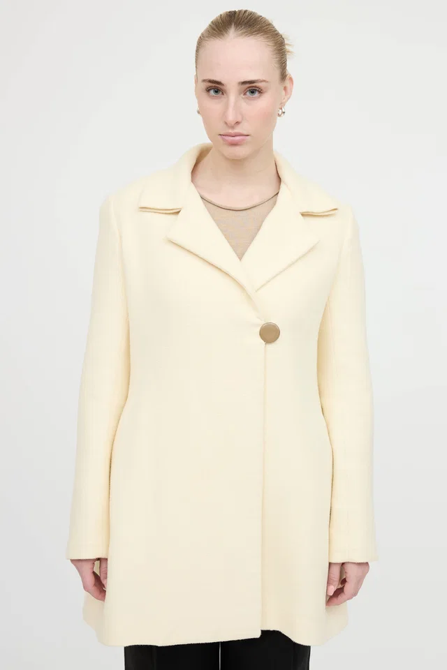 The Row Cotton Wool Coat in Wool from VSP Consignment