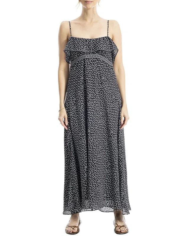 Max Studio Flounce Detail Maxi Dress, image 1 of 1 from Gilt