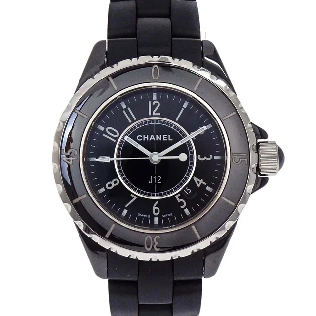 Chanel J12 33mm Ref.H0681 Quartz Watch Ceramic Black in Black Ceramic from AMORE Vintage Tokyo