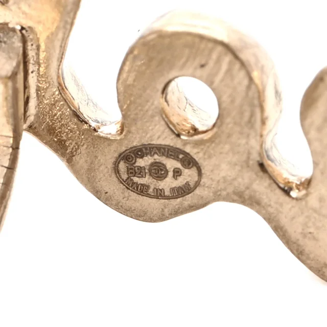Chanel Metal Logo CC Turnlock Clip On Earrings Gold in Gold from FASHIONPHILE, photo 4 of 5