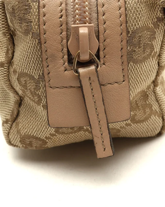 Gucci GG Canvas Leather Pouch in Canvas from A Retro Tale, photo 5 of 7