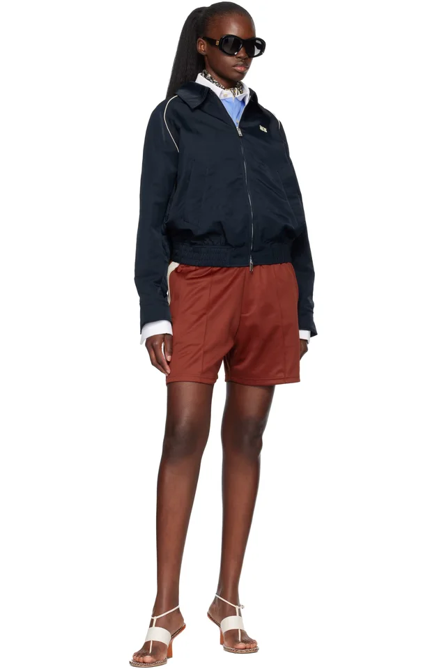 Wales Bonner Red Motion Shorts, photo 4 of 4 from SSENSE