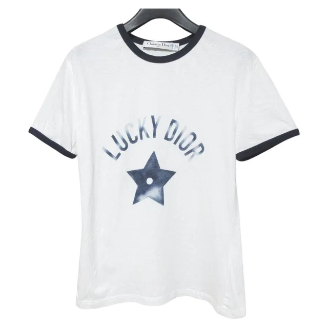 Dior Lucky Print Ring T-Shirt XS White in White from The Reluxe