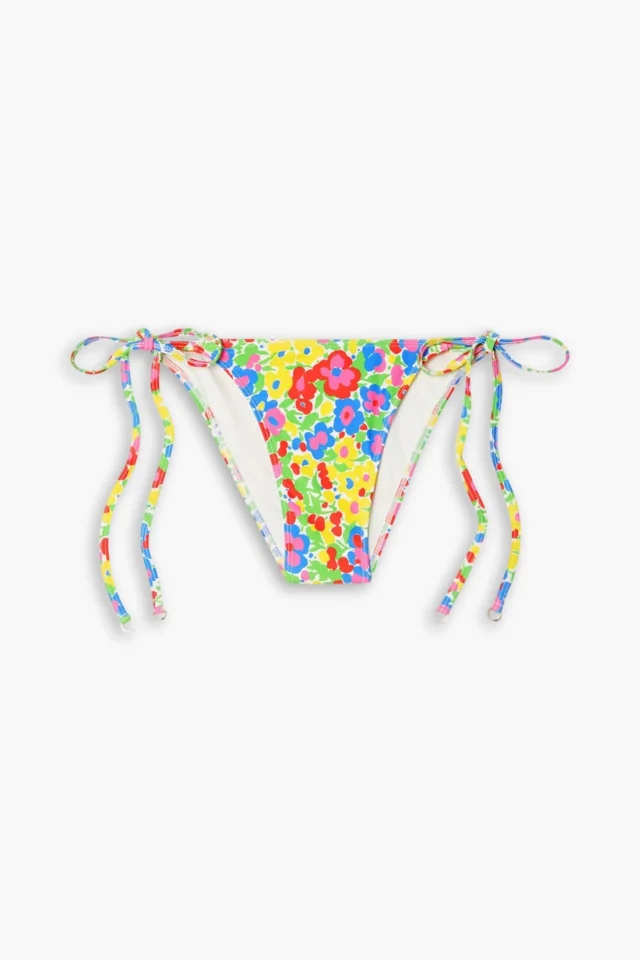 Faithfull Leo Floral-Print Bikini Briefs in Yellow, photo 5 of 7 from THE OUTNET