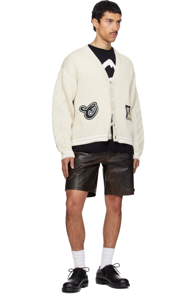 Off-White Star Varsity Knit Cardigan, photo 4 of 4 from SSENSE