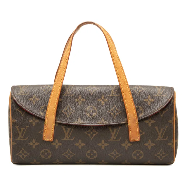 Brown Louis Vuitton Monogram Sonatine Handbag in Brown Coated canvas from Designer Revival