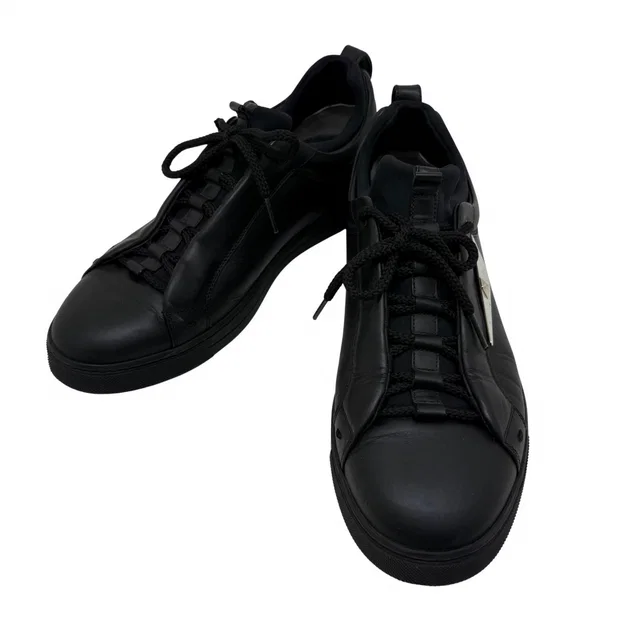 Fendi Bugs Monster Sneakers 7 Black Leather in Black Leather from The Reluxe