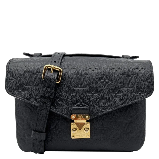 Louis Vuitton Metis Pochette Empreinte Leather Crossbody Bag Black in Black Leather from Dallas Designer Handbags