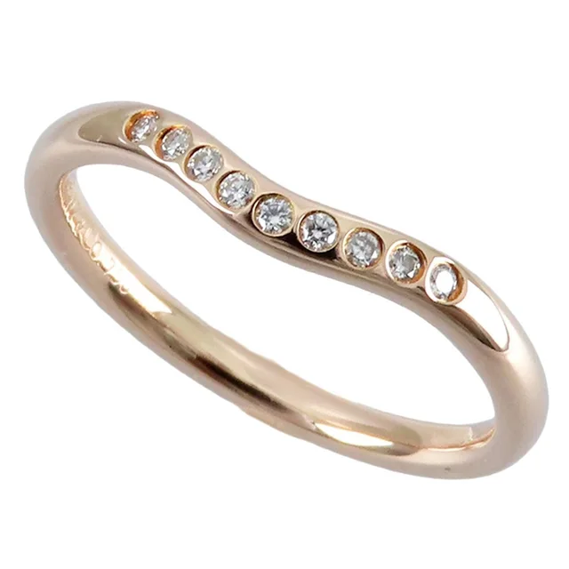 Tiffany & Co. Curved Band Ring Pink Gold 18k Diamond in Pink from The Reluxe