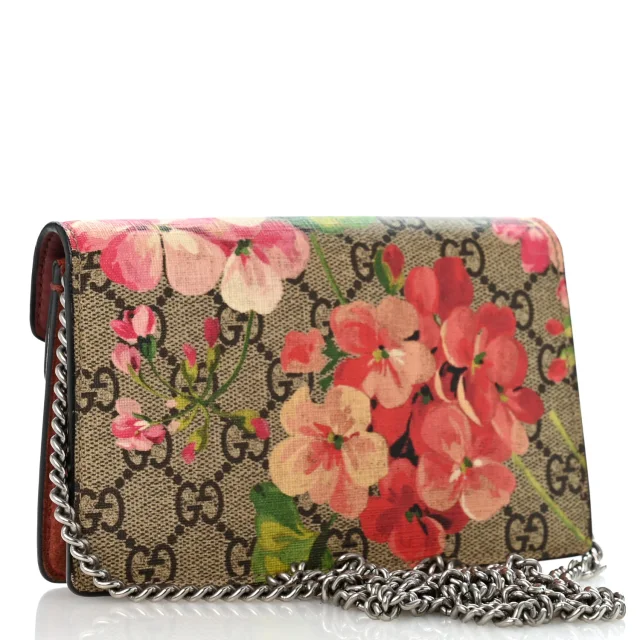 Gucci GG Supreme Monogram Blooms Super Mini Dionysus Shoulder Bag Beige Multicolor Dry Rose in Beige Suede from FASHIONPHILE, photo 3 of 12