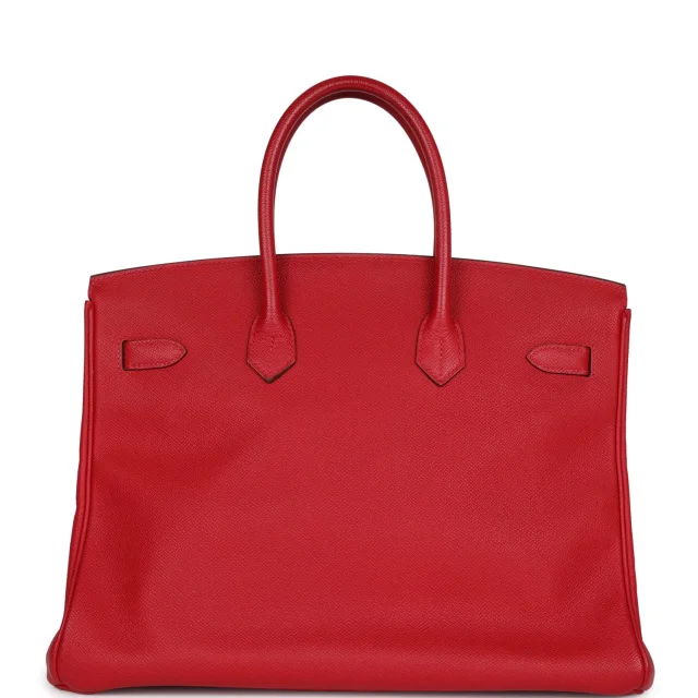 Hermès Birkin 35 Rouge Casaque Epsom Gold Hardware in Red Epsom leather from Madison Avenue Couture, photo 4 of 9