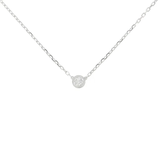 Cartier Diamants Legers 18K White Gold Diamond Necklace in White from LuxUness