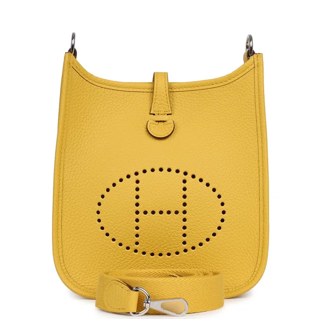 Hermès Evelyne TPM Sun Clemence Palladium Hardware in Clemence leather from Madison Avenue Couture