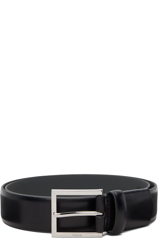 Black 'BOSS Performance' Leather Belt, image 1 of 1 from SSENSE