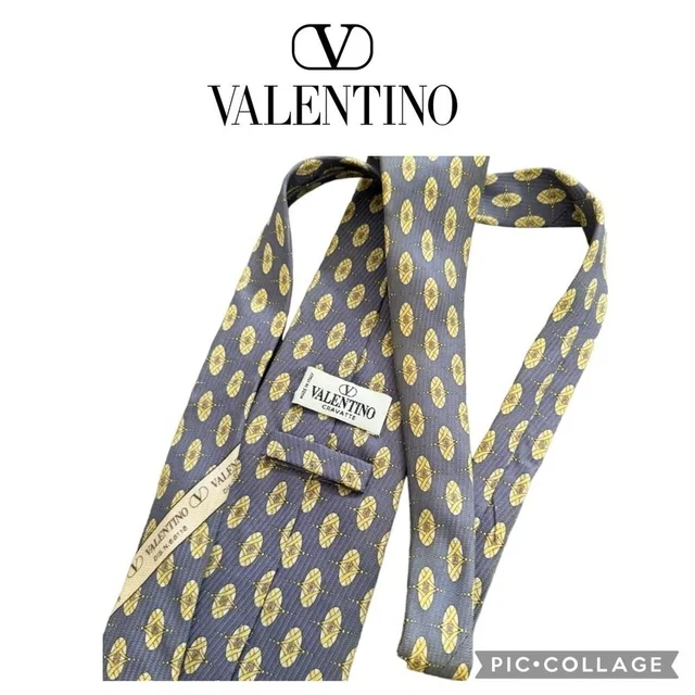 Valentino Garavani Blue Golden Yellow 100% Silk Men Tie in blue|gold Silk from Poshmark