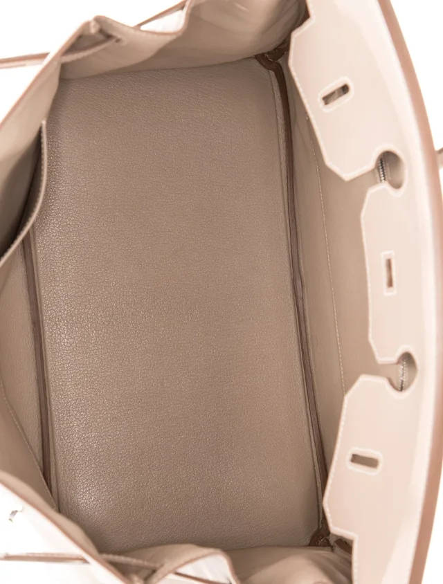 Hermès Guilloche Tadelakt Birkin 35 in Goatskin from The RealReal, photo 6 of 6
